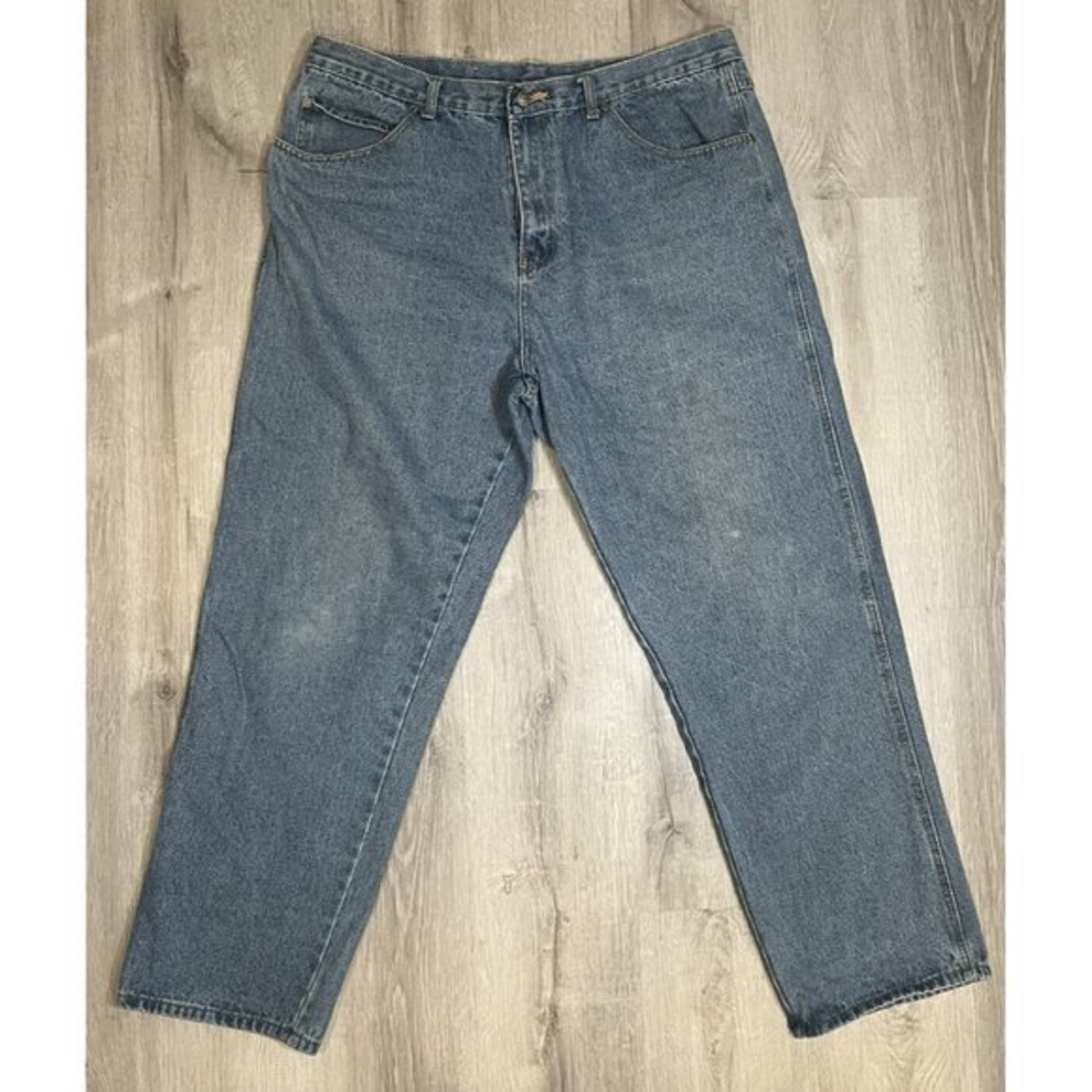 Chisholm Trail Jeans Mens 38x32 Regular Straight‎ Blue Denim